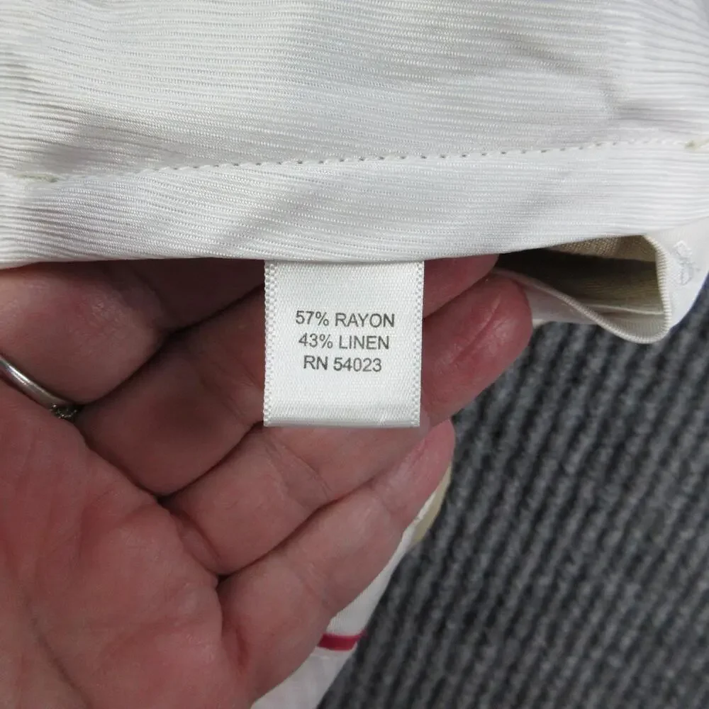Banana Republic Pants Womens 0 Beige Linen Blend Twill Dress Straight 30x30*